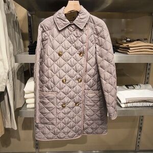 Burberry Women's Quilted Puffer Coat - Light Purple